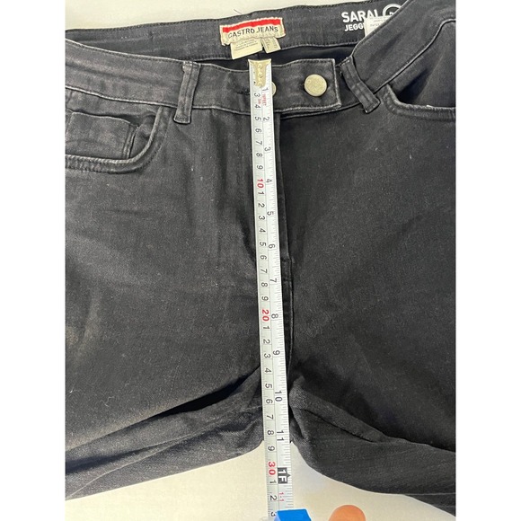 Castro Sarai Jeans Womens 8 Black Jegging Skinny - Picture 9 of 13